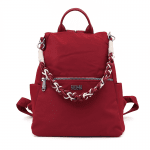 2 в 1 - Водоустойчива раница и чанта със секретно закопчаване - червена