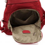 2 в 1 - Водоустойчива раница и чанта със секретно закопчаване - червена